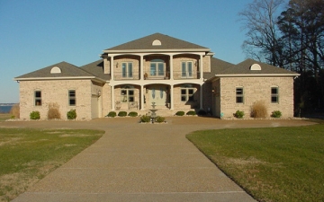 Brick House with Columns